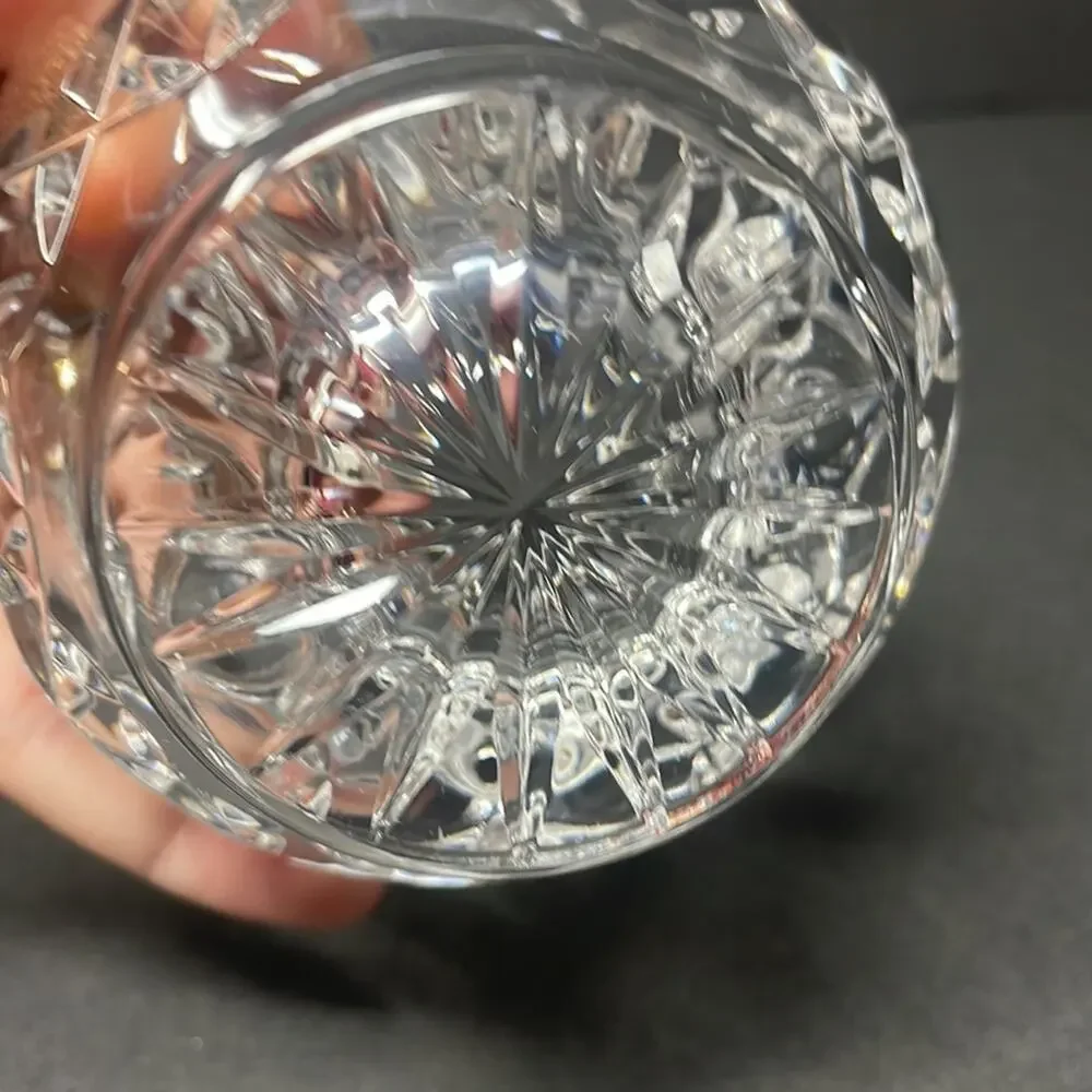 Vintage Cut Glass Crystal Creamer & Sugar Bowl with Lid